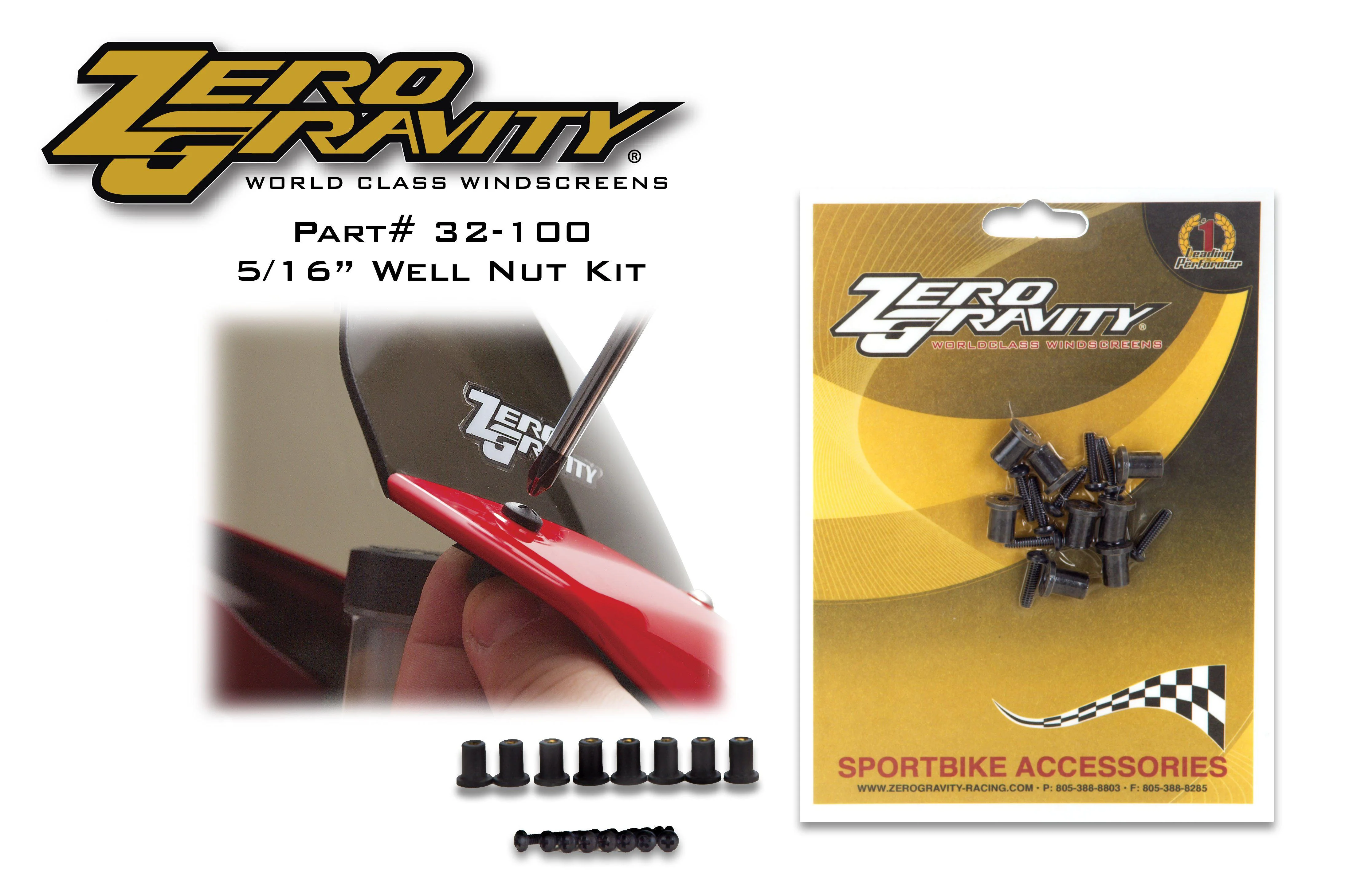 Wellnuts 32-100 5/16" Well Nut Kit- 8 count